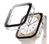 Custodia Rigida Impermeabile compatibile per Apple Watch Series 10/9/8/7 46mm 42mm 45mm 41mm con Protezione Dello Schermo in Vetro Temperato, per iWatch 6/5/4/SE 44mm 40mm Full Cover Protettiva [HD]