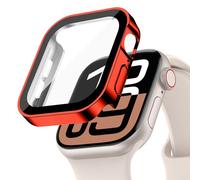Custodia Rigida Impermeabile compatibile per Apple Watch Series 10/9/8/7 46mm 42mm 45mm 41mm con Protezione Dello Schermo in Vetro Temperato, per iWatch 6/5/4/SE 44mm 40mm Full Cover Protettiva [HD]