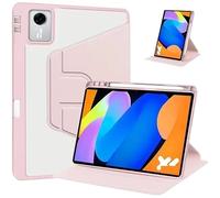Custodia rigida in acrilico girevole a 360° adatta for tablet Lenovo Idea Tab 11 TB-336FU TB-336ZU 2025 con portapenne(Pink)