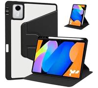 Custodia rigida in acrilico girevole a 360° adatta for tablet Lenovo Idea Tab 11 TB-336FU TB-336ZU 2025 con portapenne(Black)