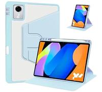 Custodia rigida in acrilico girevole a 360° adatta for tablet Lenovo Idea Tab 11 TB-336FU TB-336ZU 2025 con portapenne(Sky blue)