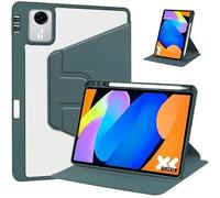 Custodia rigida in acrilico girevole a 360° adatta for tablet Lenovo Xiaoxin Pad 11 TB-335FC 2025 con portapenne(Dark green)