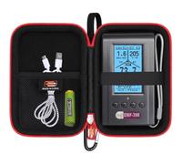Custodia rigida in EVA compatibile con misuratore GQ EMF Advanced GQ EMF-390 multicampo radiazioni elettromagnetiche 3 in 1 EMF ELF RF Meter, scatola portatile (solo custodia)