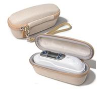 Custodia rigida in EVA modelli per Braun quali IRT6520, 6500 e 6020 Termometro auricolare Resistente alle cadute e agli schizzi Scatola organizer protettiva (Nero)