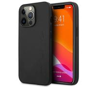 Custodia rigida in pelle nera per iPhone 14 Pro AMG
