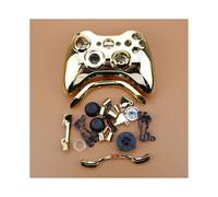Custodia rigida in plastica cromata color oro per controller wireless Xbox 360, cover anteriore completa