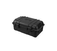 Custodia rigida in PP nera da 6 misure, portatile, impermeabile, antiurto, portautensili, scatola di spugna Flight Case Professionale(B 245x160x105mm)