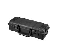 Custodia rigida in PP nera da 6 misure, portatile, impermeabile, antiurto, portautensili, scatola di spugna Flight Case Professionale(D 363x165x105mm)