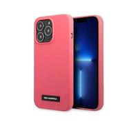 Custodia rigida Karl Lagerfeld KLHCP13XSLMP1PI, fucsia - iPhone 13 Pro Max