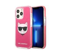 Custodia rigida Karl Lagerfeld KLHCP13XTPECPI, rosa - iPhone 13 Pro Max