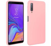 Custodia rigida morbida al tatto Avizar rosa per Samsung Galaxy A7 2018