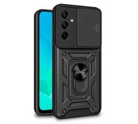 Custodia rigida nera ad anello per Samsung Galaxy A16 / A16 5G