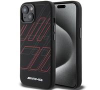 AMG AMHMP15S23SSPK - Custodia rigida in silicone per iPhone 15/14/13 6.1", misura grande, motivo rombi
