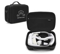 Custodia rigida per accessori Pico 4 Ultra, borsa da viaggio all-in-one, borsa a tracolla per cuffie VR, controller e altri accessori, 31 x 21 x 13,5 cm (nero)