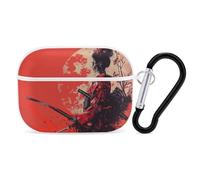 Custodia rigida per Airpod Pro con clip di blocco di sicurezza, custodia protettiva rigida con donna che tiene la spada, compatibile con Airpod Pro di 2a/1a generazione, custodia per donne e uomini