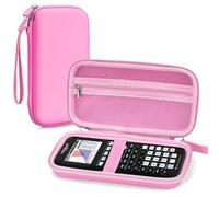 Custodia rigida per calcolatrice grafica TI-84 Plus CE/TI-84 Plus/TI-83 Plus CE/TI-83 Plus/TI-89 Titanium/Casio fx-9750GIII/TI-Nspire CX II CAS, tasca in rete extra per cavi USB, manuale, matita