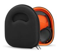 Custodia rigida per cuffie Geekria Shield compatibile con Skullcandy Riff 2, Hesh 3, Hesh Evo, Crusher Evo, Crusher ANC 2 - borsa da viaggio di ricambio con organizer per cavi (Nero)