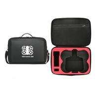 Custodia rigida per DJI Avata 360 Fly More Combo, custodia protettiva impermeabile in PU custodia da viaggio per drone Avata 360, telecomando RC 2, hub di ricarica e accessori, Nero con un motivo