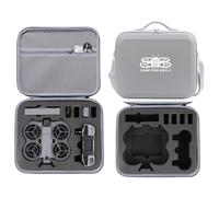Custodia rigida per DJI Neo 2, custodia da viaggio portatile con tracolla per Neo2 Motion Fly More Combo, RC-N3, hub di ricarica della batteria e accessori, Grigio con motivi, Custodia rigida per Neo