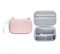 Custodia rigida per DJI Osmo Pocket 4 antiurto portatile PU borsa da viaggio per accessori set giunto cardanico (rosa)