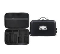 Custodia rigida per drone DJI Neo 2, custodia da viaggio portatile di grande capacità con tracolla per Neo2 Fly More Combo, RC-N3, hub di ricarica della batteria e accessori, Nero con motivi, Custodia