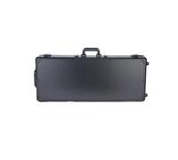 Custodia Rigida per Fucili All'aperto con Ruote Lega di Alluminio Cassetta Degli Attrezzi Multiuso con Maniglia per Il Trasporto Rivestimento In Schiuma per Il Tiro e La Cacci(92.5x32.5x14.5CM)