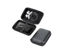 Custodia rigida per HiBy R3 II 3.2 pollici lettore MP3 - Custodia portatile con cavo USB e memoria di memoria, impermeabile e protezione dagli urti, colore nero | Pratica custodia organizer per MP3