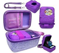 Custodia rigida per il trasporto e cover in silicone per Bitzee Disney Interactive Toy Digital Pet Case, accessori per Bitzee Disney Virtual Electronic Pets (viola, custodia per Bitzee Disney Pet)