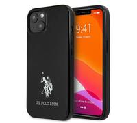 Custodia rigida per iPhone 13 mini US Polo con logo cavalli, colore nero