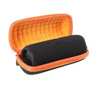Custodia Rigida per JBL Flip 7, Altoparlante Portatile Bluetooth Impermeabile Borsa di Stoccaggio Protettivo Compatto, 21 x 10 x 9cm (Arancione)