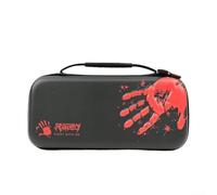 Custodia rigida per Nintendo Switch 2, design gotico con impronte di mani insanguinate, antiurto, per riporre oggetti da viaggio in EVA con slot per schede di gioco, accessorio per giochi horror (nero