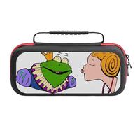 Custodia Rigida Per Nintendo Switch 2Princess, Frog, Love, Kiss Con Dock , Case Protettivo Con 20 Tasche , Borsa Trasporto Tomtoc One Size