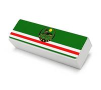 Custodia Rigida Per Occhiali Da Donna Da Uomo - Custodie Protettiva Portatile Da Viaggio Per Occhiali Da Lettura Da Sole Con Stampa Della Bandiera Della Repubblica Di Cecenia Con Panno Per La Pulizia