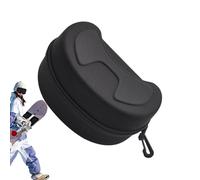 Custodia rigida per occhiali da sci, custodia rigida in EVA, 20 x 11 cm, impermeabile, antiurto, custodia portatile con cerniera, protezione antigraffio per neve, occhiali da nuoto, viaggi e sport