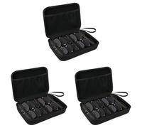 Custodia rigida per occhiali da sole con 4/7 scomparti regolabili da viaggio, 7-slot 3pcs, Taglia unica