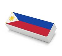 Custodia Rigida Per Occhiali In Pelle Pu Custodia Portatile Da Viaggio Per Uomini Donne Ragazze Per Studio Lavoro Con Panno In Microfibra Per La Pulizia Con Stampa Bandiera Nazionale Delle Filippine