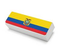 Custodia Rigida Per Occhiali Unisex Con Panno Per La Pulizia - Custodia Per Occhiale Con Stampa Della Bandiera Dell'Ecuador - Ideale Da Viaggio Per Occhiale E Occhiali Da Sole Per Uomo E Donna