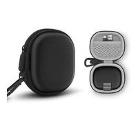 Custodia rigida per Soundcore Aerofit Pro, borsa da viaggio resistente all'acqua e agli urti con moschettone, custodia protettiva portatile per auricolari con tasca in rete e cordino (Nero)