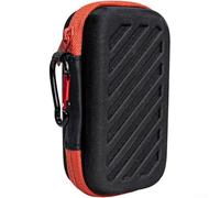 Custodia rigida per SSD portatile E30 E60 E61 E80 - Custodia protettiva antiurto in EVA con rete elastica - Borsa da viaggio Jump Drive 12,5 cm (Nero)