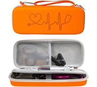 Custodia rigida per stetoscopio realizzata con materiali PU ed EVA per una gestione costante e una sicurezza delle apparecchiature (arancione)