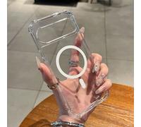 Custodia rigida per telefono con ricarica senza fili magnetica trasparente, per Pixel 9 Pro XL 10 9 8 7 Pro 10A 9A 8A 7A 5G, cover protettiva posteriore trasparente Pixel 7 Pro,Google Pixel 7,Google P