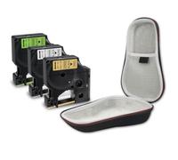 Custodia rigida portatile compatibile con LabelManager 160 280 LM160 Etichettatrice 45013 Forniture per stampante per codice articolo 45013 EVA Scatola di trasporto per viaggiare(1 Case 3PK Mixed A)