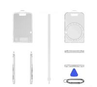 Custodia rigida portatile per Plaud Note Pro compatta 11 cm (trasparente) | Materiale PC di alta qualità, antiurto, antigraffio, durevole, protegge efficacemente il tuo dittafono da urti