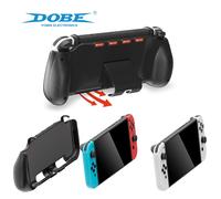 Custodia rigida protettiva multifunzione per Nintendo Switch OLED con supporto e scomparto per schede di gioco - Antiurto, compatibile con Nintendo