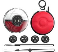 Custodia rigida protettiva Pokmon Go Plus+, Eva Protective Carrying Case Set Crystal Clear con 4 tappi di pulsanti per Pokémon Go Plus+