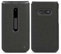 Custodia Rigida Slim Con Texture A Griglia Per LG Classic Flip Phone (L125DL)