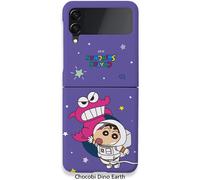 Custodia rigida sottile Crayon Shin-chan Chocobi Dino per Galaxy Z Flip4 Z Flip3