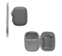 kwmobile Custodia Rigida SSD Compatibile con Crucial X9 Pro / X10PRO / X6 / WD Elements SE 1T 2T - Case Disco Rigido Esterno - Custodia SSD Portatile con Tasca grigio