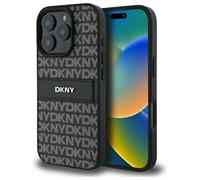 Custodia rigida testurizzata DKNY per iPhone 16 Pro Max, colore nero