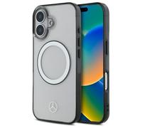 Custodia rigida trasparente Mercedes per iPhone 16 6.1" con MagSafe